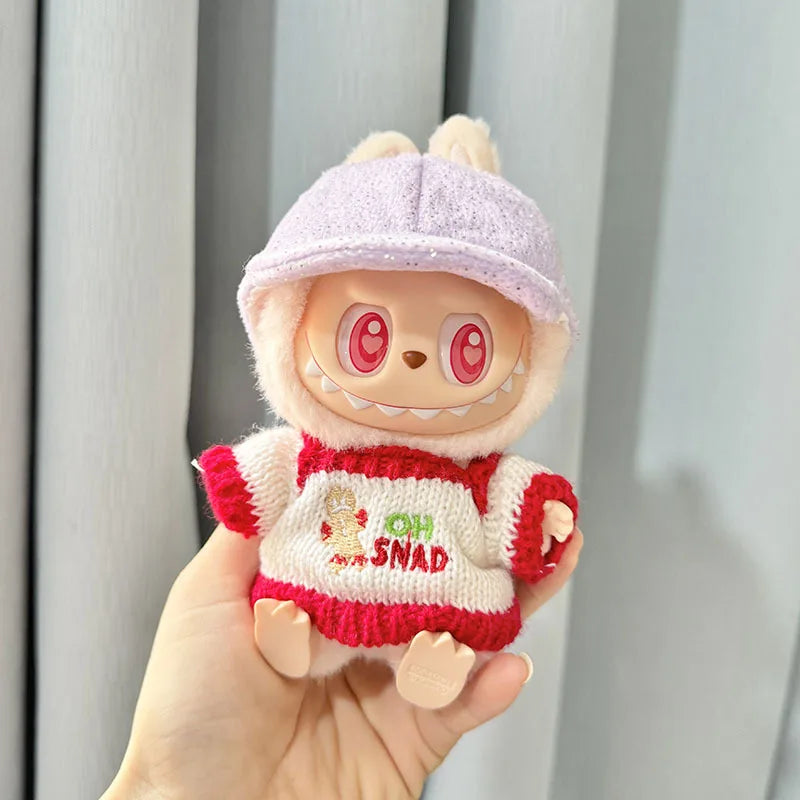 EZ 17cm Kawaii Plush Doll'S Clothes Outfit Accessories For Korea Kpop Exo Labubu Idol Dolls Pumpkin Set Clothing DIY Christmas Gift