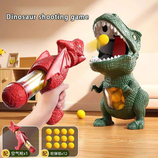 EZ Dinosaur Shooting Tyrannosaurus Rex Ball Soft Bullet Gun Parent Child Interactive Puzzle Toy for Children