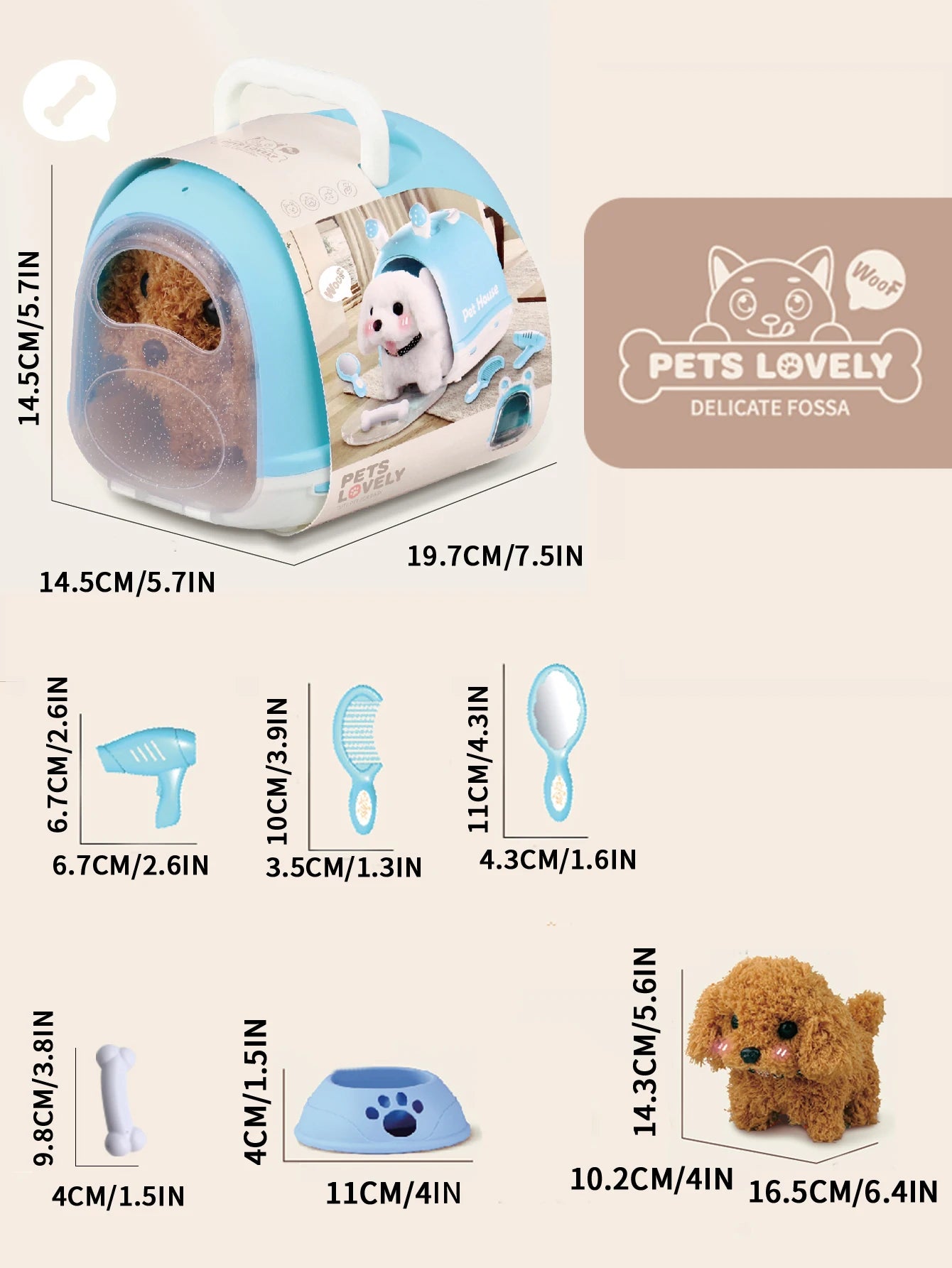 EZ Plush Toy Puppy / Bunny Electronic Interactive Toys - Walking, Barking, Wagging Tail, Kids Toddler Companion Animals.