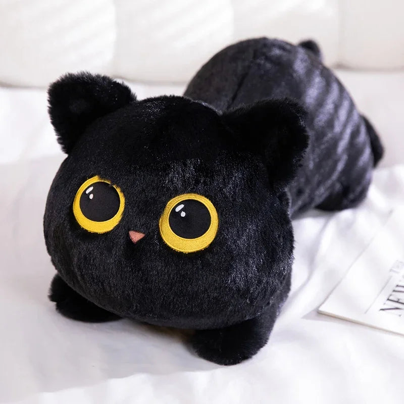 EZ New Cute Cat Lying Doll Plush Sofa Pillow Kawaii Cartoon Animal Gift Stuffed Toy Office Home Sleep Decor Valentine's Day