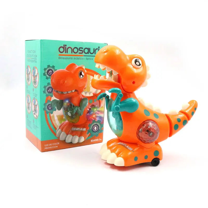 EZ Dinosaur Toys Baby Toys Light Up Musical CrawlingTummy Time Montessori Sensory Interactive Electric Toys For Kids Birthday Gifts