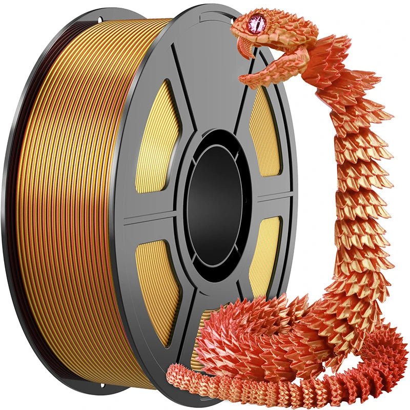 EZ 3D Printing Filament, 1KG Silk PLA Filament 1.75mm, Dimensional Accuracy +/- 0.03mm, Fits for Most 3D Printers and 3D Pens