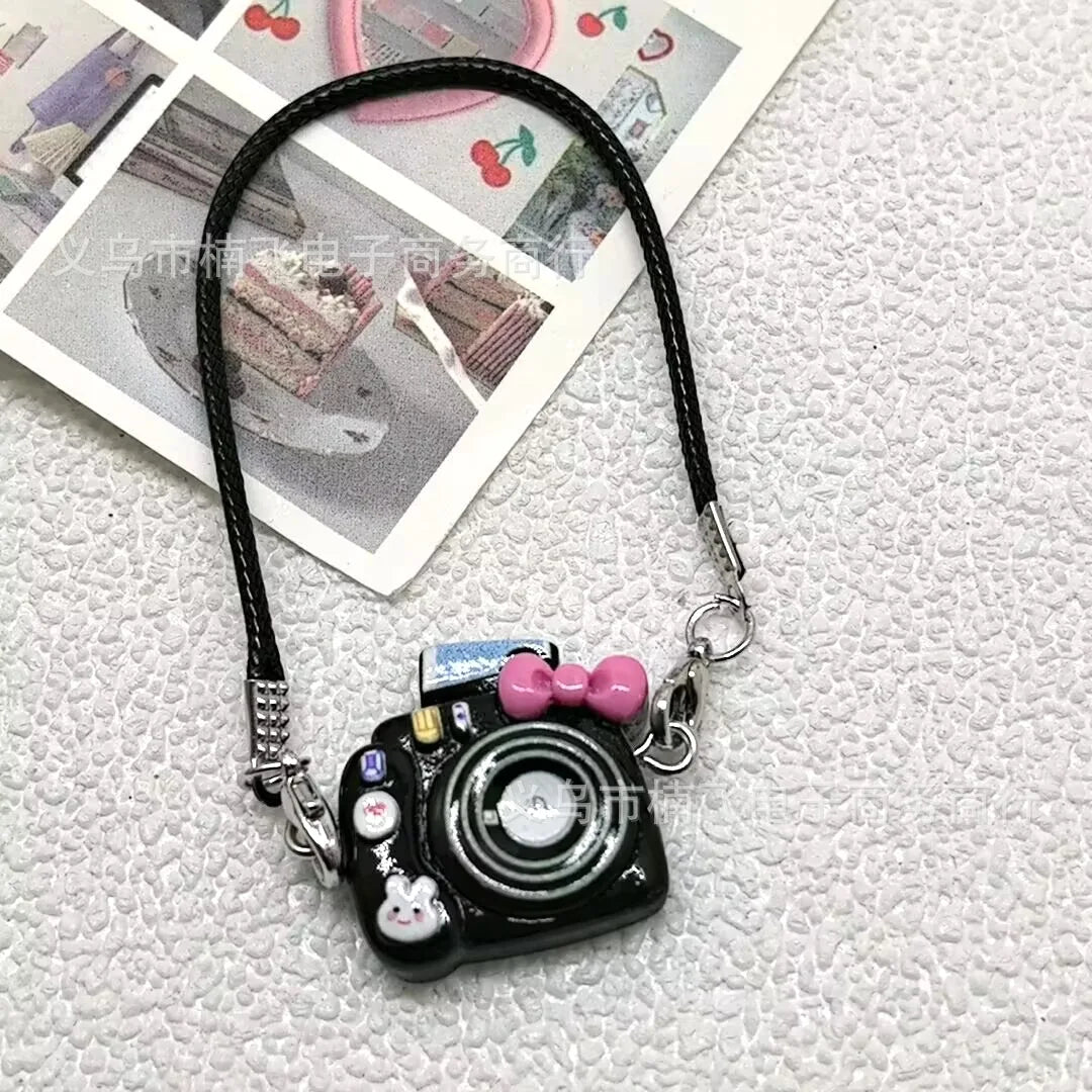 EZ 15cm/17cm Labubu Doll Accessories - Mini Adorable Resin Flocking 3D Bichon Frise Dog Pendant Charms