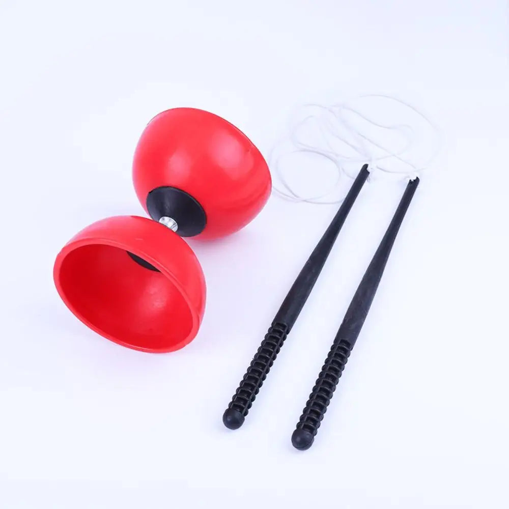 EZ Sensory Training Equipment Leather Chinese Diabolo Soft Thicken Chinese Yo-yo Bowl Shape Diabolo Toy Outdoor
