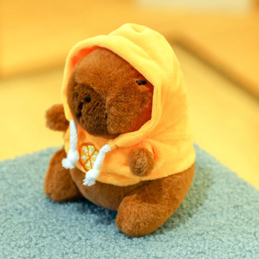 EZ Cute Capybara Plush Toy Hoodie with Wings Simulation Doll Small Size Stuffed Animals Anime Fluffty Toy Birthday Party