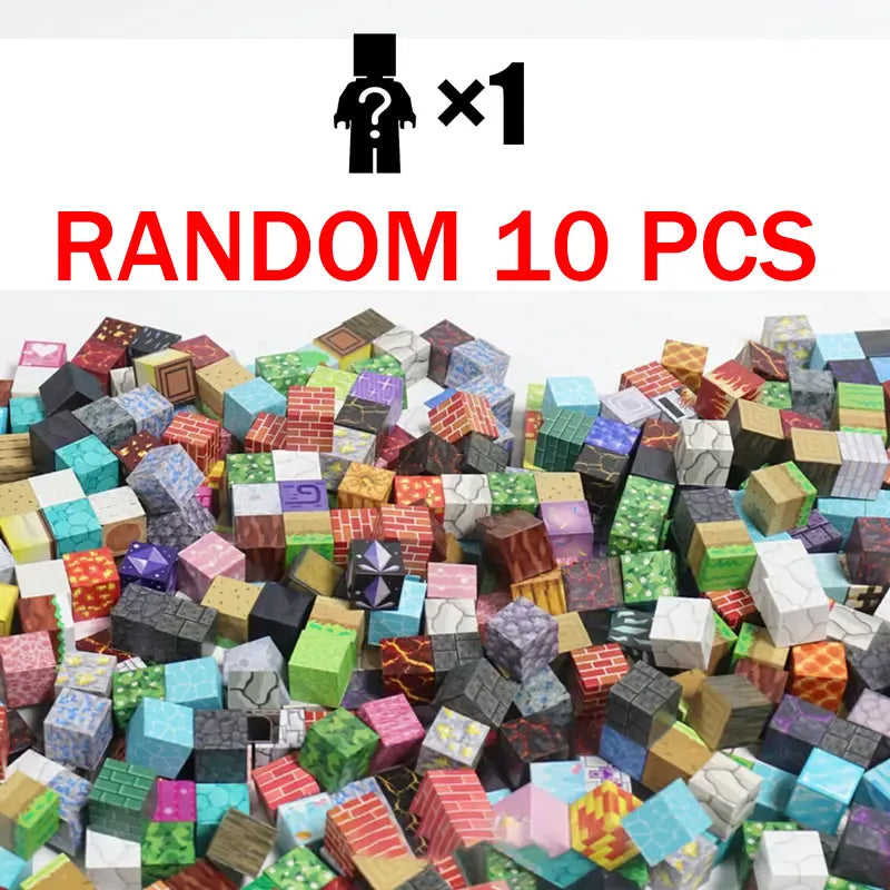 EZ 10-500PCS Magnetic Building Blocks Magnet Set Bricks Mini World STEM Construction DIY Educational Toys For Kids Birthday Gifts
