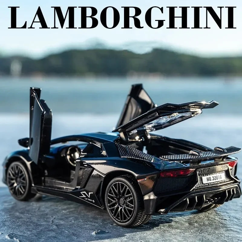 EZ 1:32 Lamborghinis SV LP750-4 Alloy Sports Car Model Diecast & Toy Metal Vehicle Simulation Car Model Collection Children's Gifts
