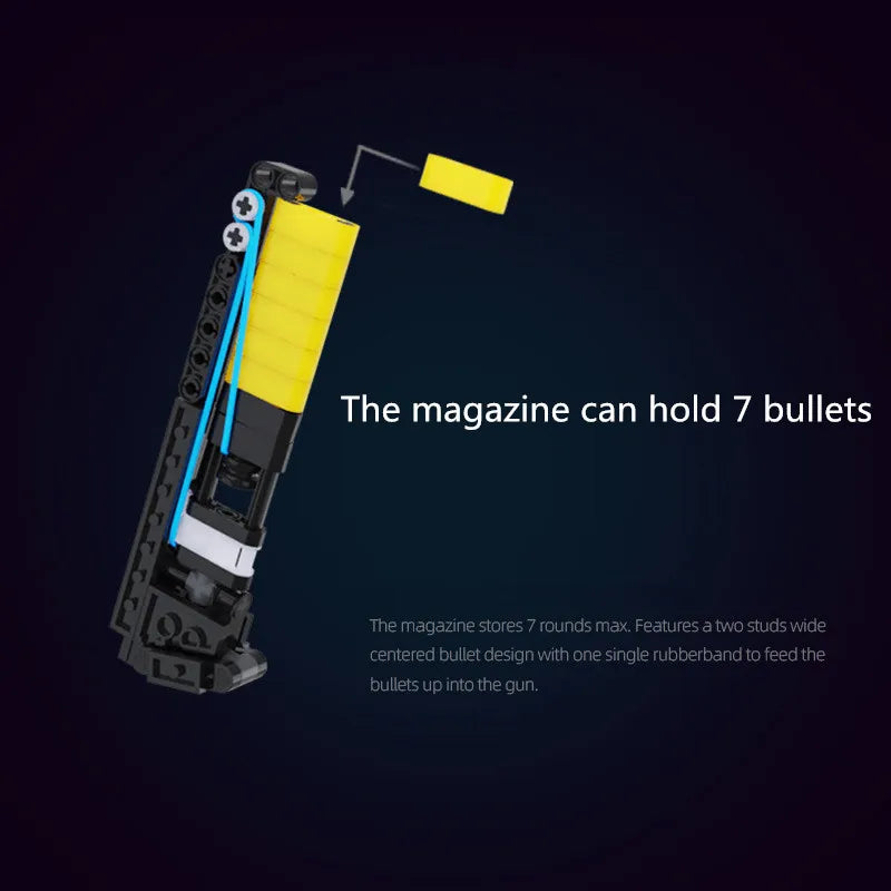 EZ MOC CSGO Military Series Single Shot G18 Gun G17 Gloch Pistol Building Blocks Set DIY Bricks Toys For Boys Christmas Gift