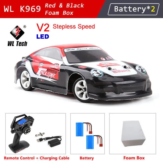 EZ WLtoys K969 K989 Pro 1:28 4WD 2.4G Mini RC Racing Car High Speed Off-Road Remote Control Drift Toys Alloy Vehicle for Kids Gift