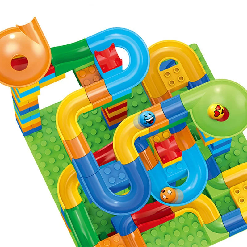 EZ Children's slide small block block assembly particles DIY