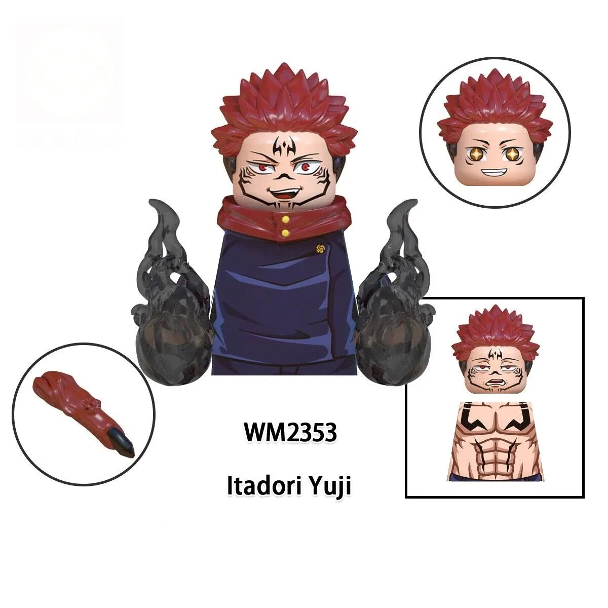 EZ Jujutsu Kaisen Anime Cartoon Gojo Satoru Itadori Yuj Fushiguro Megumi Okkostu Yuta Building Blocks Mini Action Figures Kids Toy