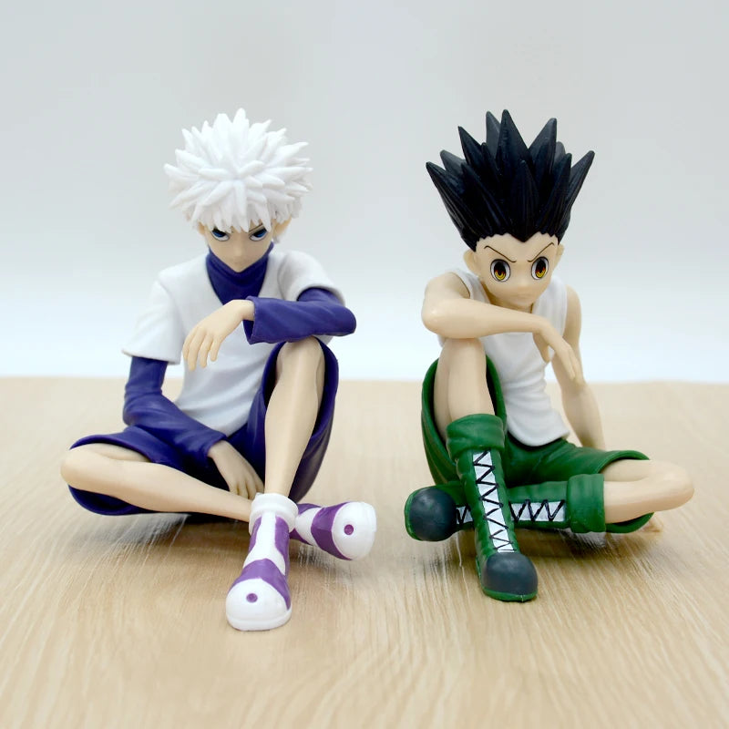 EZ 13cm Hunter x Hunter Gon Freecss Anime Figure Alluka Zoldyck Action Figure Chrollo Lucilfer/Kurapika Figurine Model Toys Gift