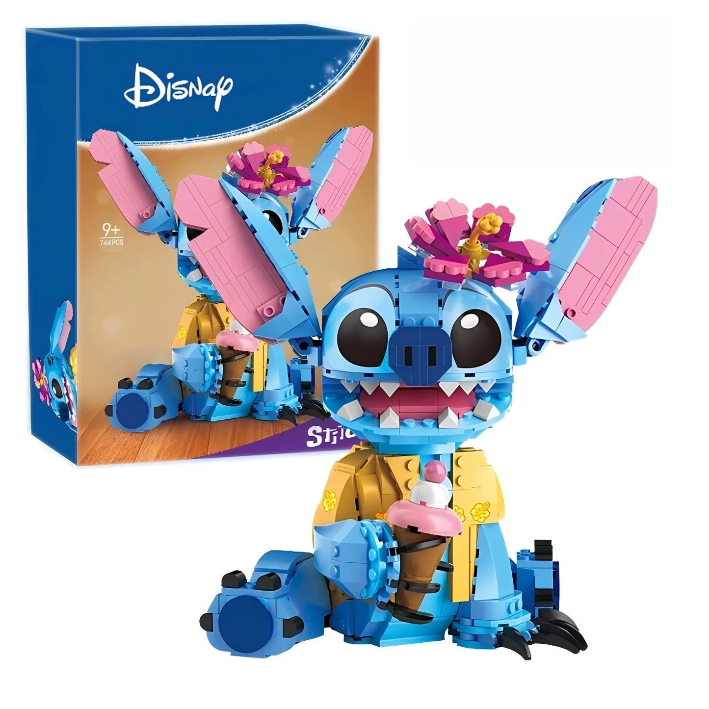 EZ New Stitch Angel CP Building Blocks 2026 - Large Piece Cartoon Toys with Moving Ears Kids Assembly Gift for Boys Girls Birthday