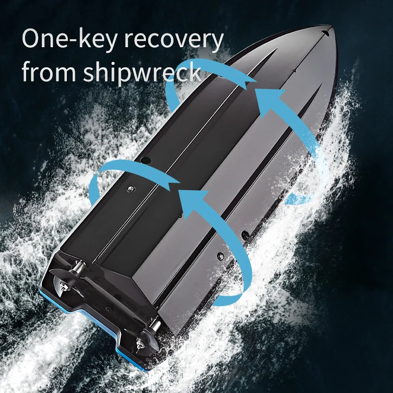 EZ HJ819 RC Boat 2.4Ghz 15km/h High-Speed Remote Control Racing Ship Water Speed Boat Children Model Toy