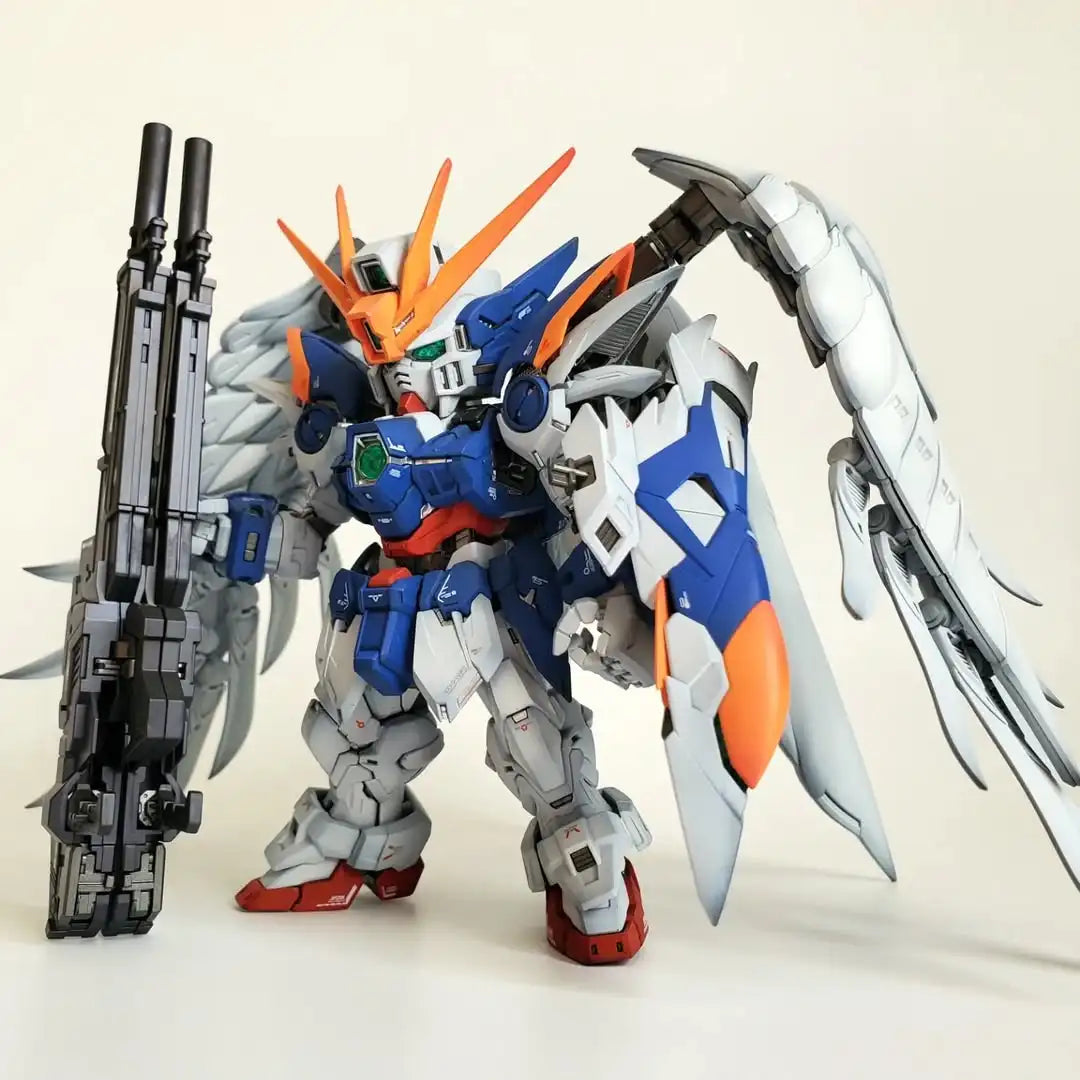 EZ GL MODEL MGSD Wing Snow White  Xxxg-00ysw  Assembly Model Kit Wing Zero EW XXXG-00W0 Robot Action Figure Plastic Model Kits Toys