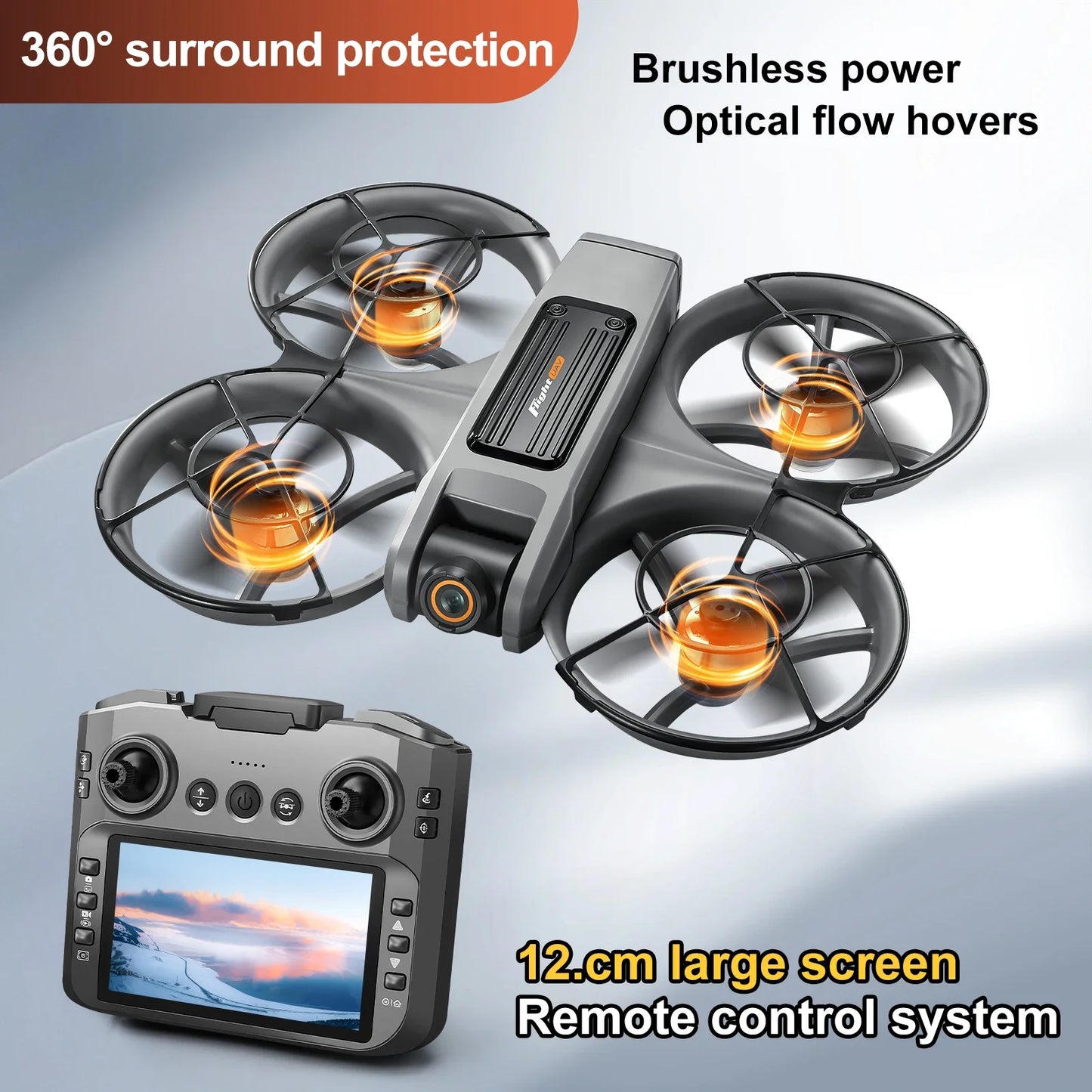 EZ 2025 New S156 Drone with Screen Brushless Optical Stream Positioning Quadcopter with Camera FPV Traverser Novice Toy Airplane