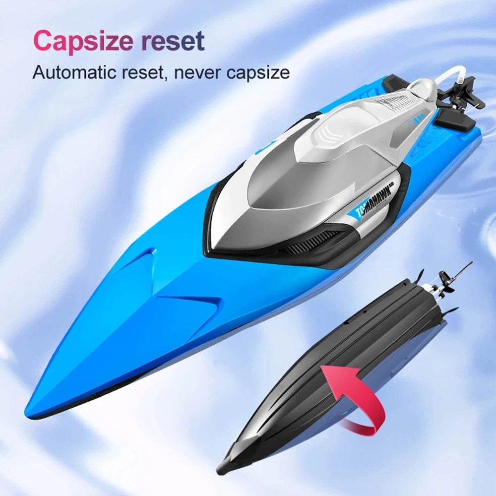 EZ S2 Rc High Speed Boat 70km/h Horsepower Electric Speedboat Double Seal Waterproof Water-cooled Motor Outdoor Boats Toys For Boys