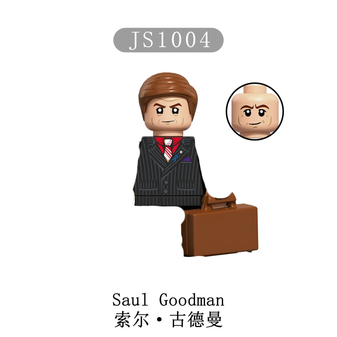 EZ Breaking Bad Season Heisenberg Walter White Gus Fring Saul Goodman Building Blocks Mini Action Figures Bricks Model Toys