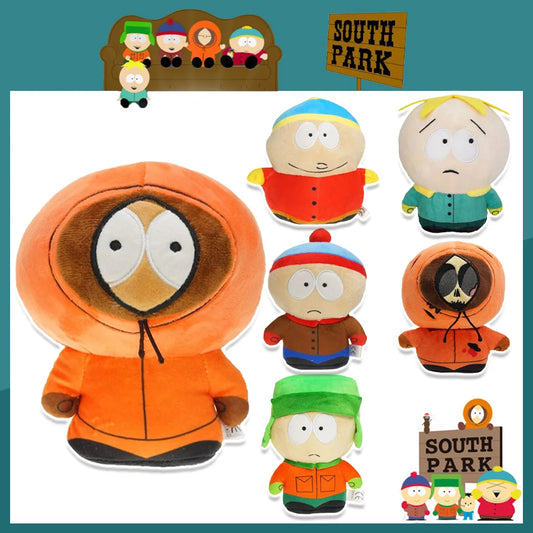 EZ 20cm Anime Cartoon South Park Character Cartman Stan Butters Plush Doll Boy Kid Stuffed Toy For Children Christmas Gifts pillow