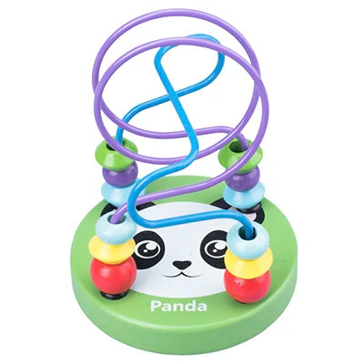 EZ Montessori Baby Toys Wooden Roller Coaster Bead Maze Abacus Math Toys Toddler Early Educational Toys for 1 2 3 Years Kids Gifts