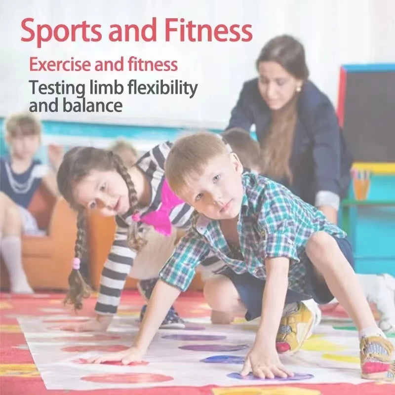 EZ 1 Set Twist Game Funny Kid Family Body Twist Move Mat Board Game Party Fun Board Games Party Game Family Game