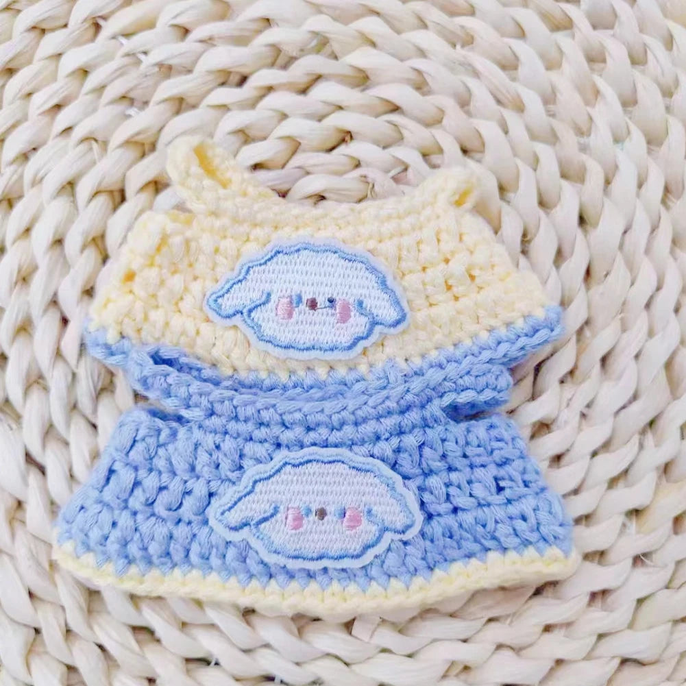 EZ Mini Doll'S Clothes Outfit Accessories For Labubu Idol V1 V2 and 10cm cotton doll Multicolor Embroider BJD Clothing Gift