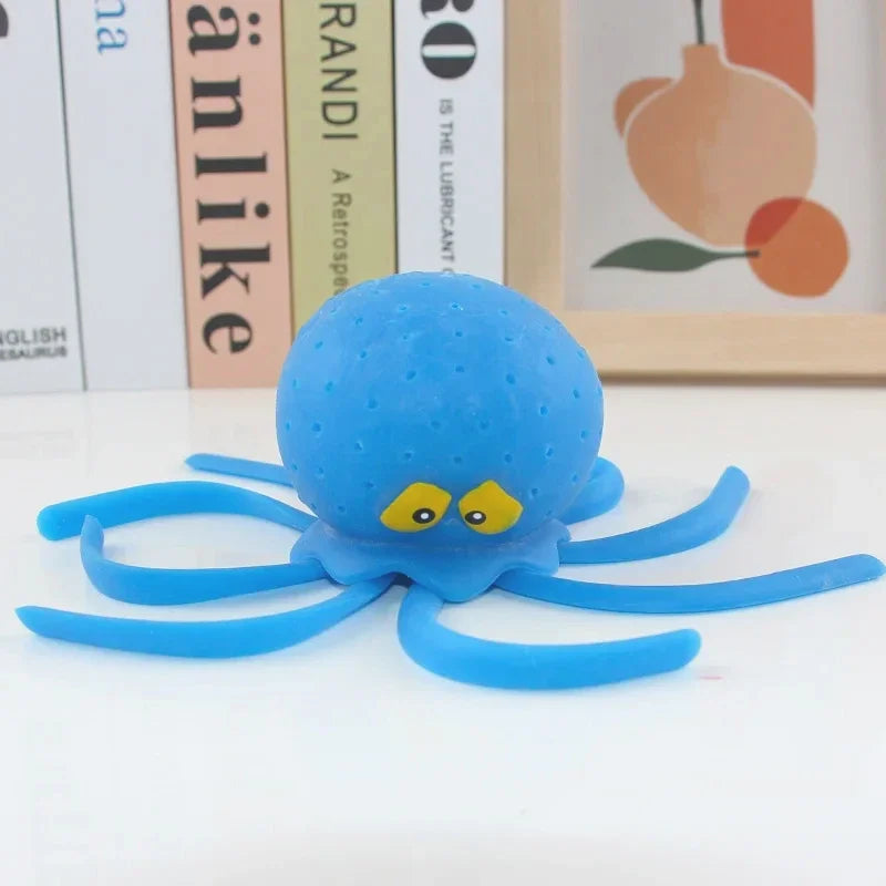 EZ Baby Bath Toys Sponge Water Absorbing Octopus Squeezing Stress Relief Toys Summer Swimming Play Water Toy for Children