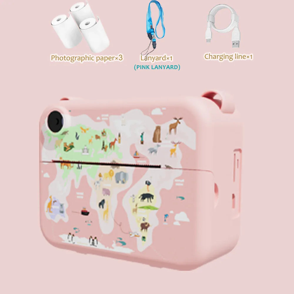 EZ Kids Camera Instant Print Christmas Birthday Gifts for 3-12 Year Old Boys Girls Toys for Kids Age 3-10 with 3 Rolls Print Paper