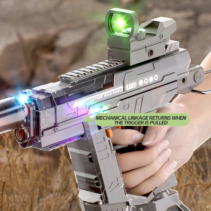 EZ UZI Electric Water Gun Toys for Kids Summer Outdoor Beach Pool Shooting Games Toy Children Automatic Continuous Water Squirt Gun