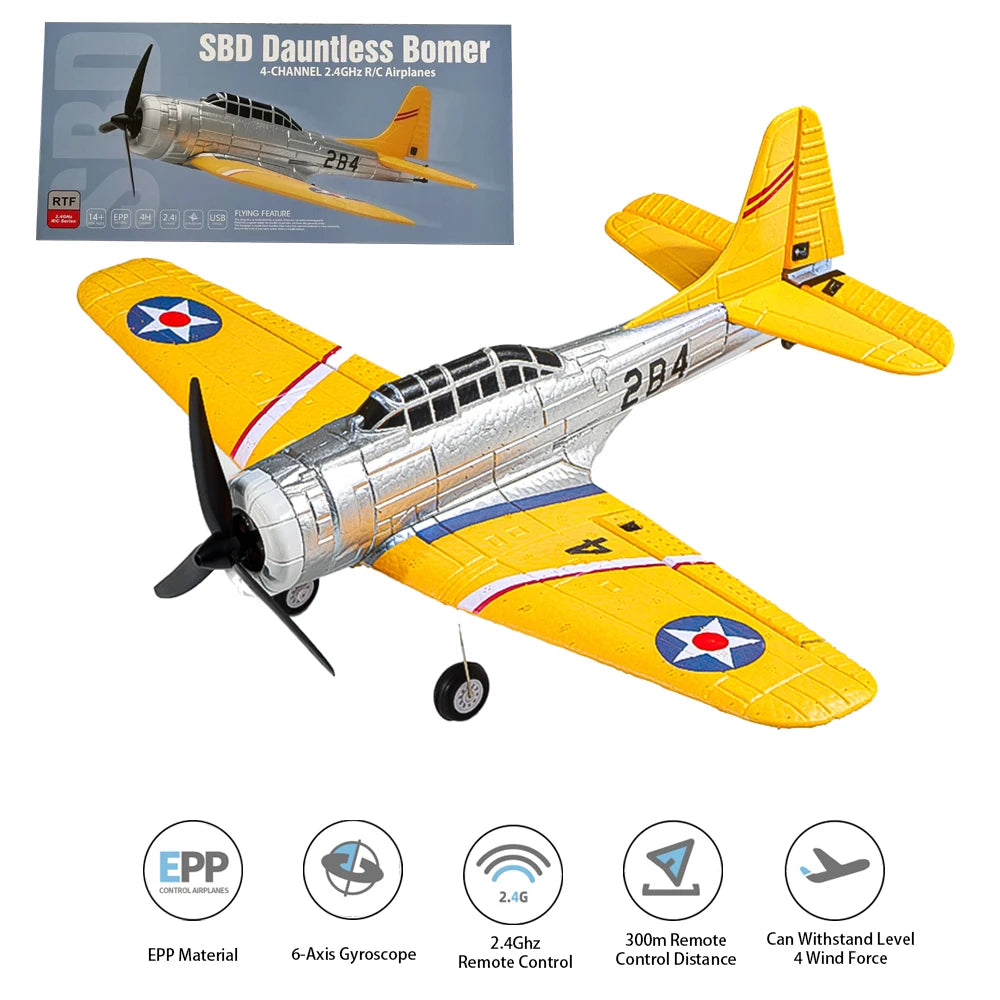 EZ Z63 QF012 Four Channel Rc Plane 2.4G Remote Control Stunt Aircraft EPP Fixed Wing Model Foam Toy Aircraft Gift For Adults