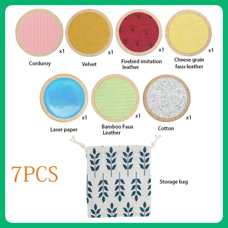 EZ Children Montessori Sensory Toys Tactile Board Matching Game Tactile Classification Color Cognition Memory Training Kids Toys