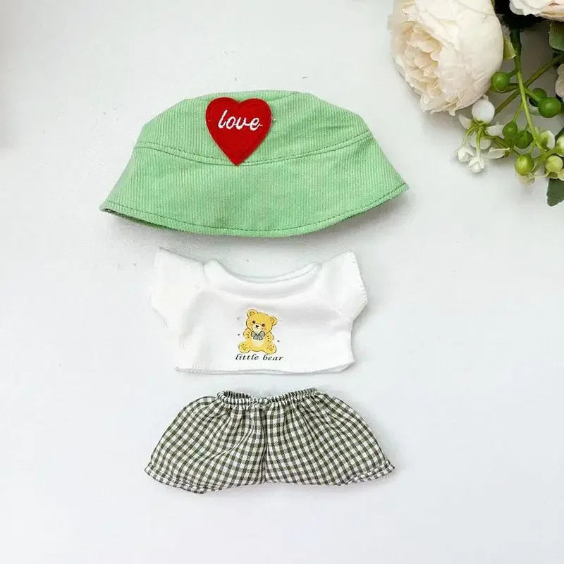EZ For 17cm Labubu out fit clothes Time to chill doll clothes for labubu II Doll cute clothes