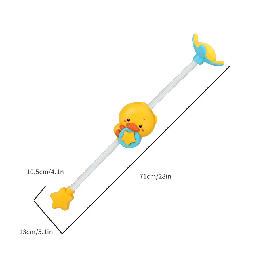 EZ Baby shower toy with water spray, duckling flower model, rotating faucet, electric shower, water spray, swimming, baby shower to