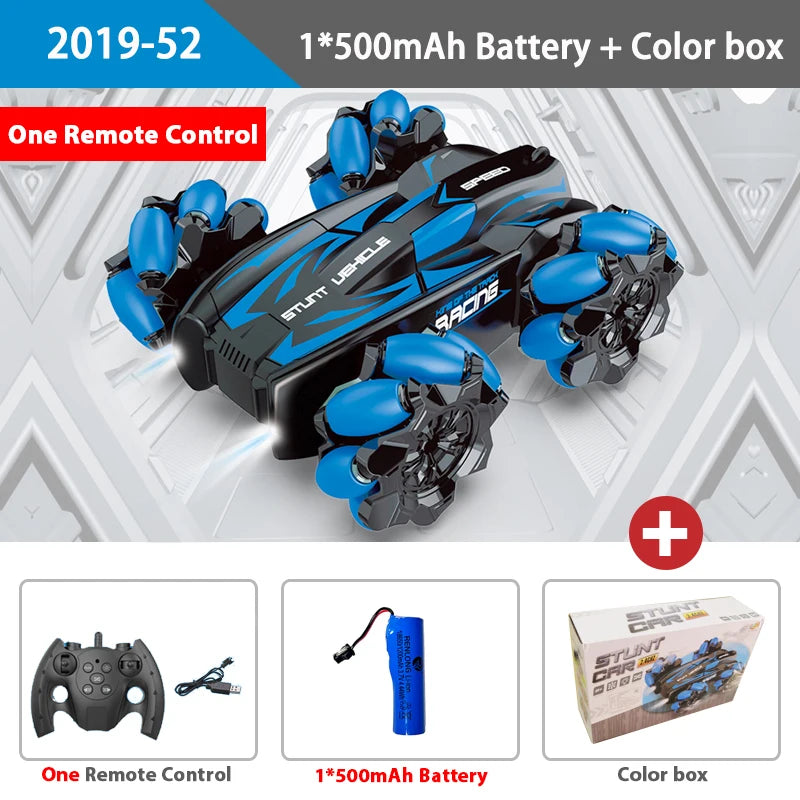 EZ WLtoys F1 Drift RC Car With Led Lights Music 2.4G Glove Gesture Radio Remote Control Spray Stunt Car 4WD Electric Children Toys