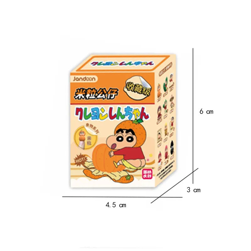 EZ Crayon Shin-Chan Anime Figures Creative Peripheral Dinosaur Diary Baby Rice Grains Doll Model Blind Boxs Toys Children's Gifts