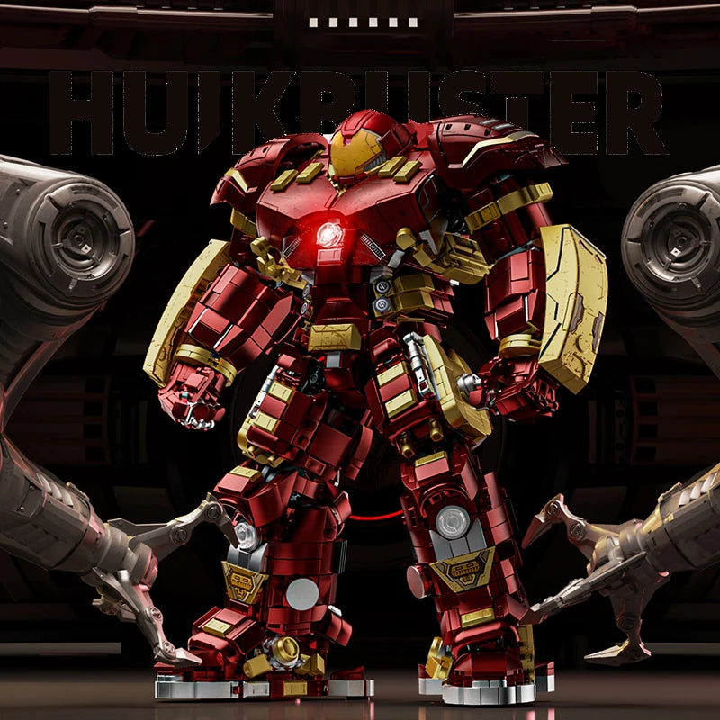 EZ 2700+pcs Iron Heroes Blocks Action Figures Mark Building Sets Buster Mech DIY Brick Collectible Toys for Boys Adult Kids Gifts