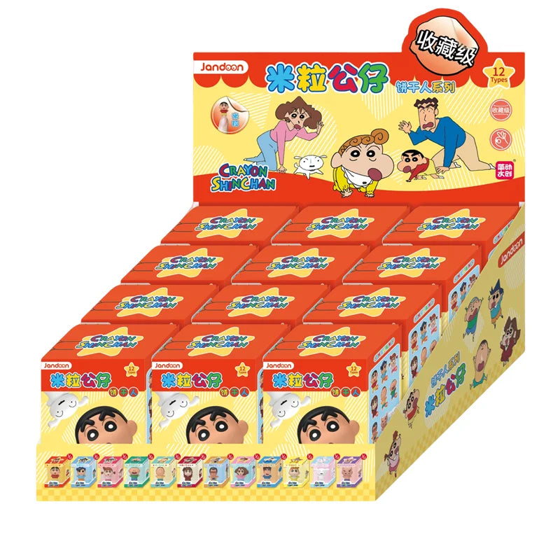 EZ Crayon Shin-Chan Anime Figures Creative Peripheral Dinosaur Diary Baby Rice Grains Doll Model Blind Boxs Toys Children's Gifts