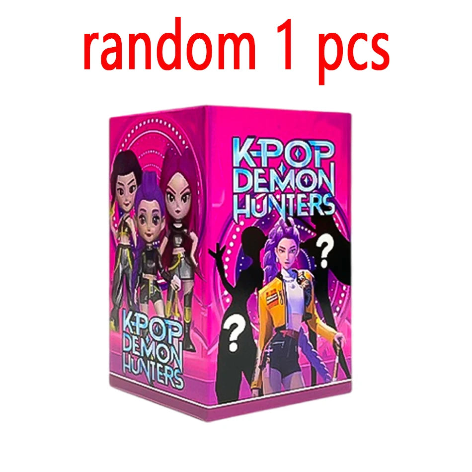EZ 1-6pcs Kpop Devil Hunter Blind Box Disassembly Fun Blind Bag Small statue Peripheral Desktop decoration fans gift ﻿