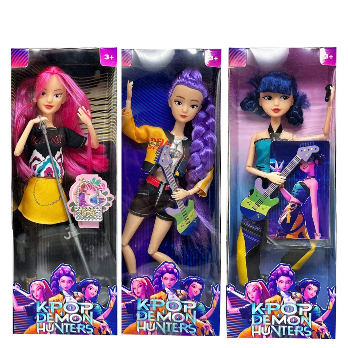 EZ HOT Doll Toys Kpop Demon Hunters Action Figure Toy Rumi Mira Zoey Beautiful Princess Baby Girl Dolls Plastic DIY Toy for Girls
