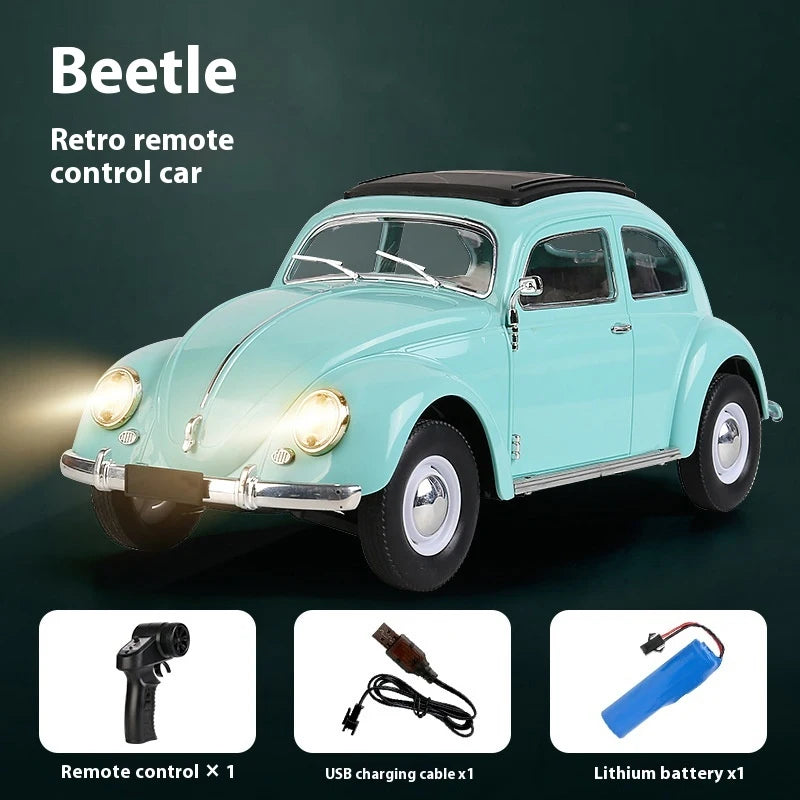 EZ 1/16 Wpl D62mini For Vw Beetle Hardtop Sedan Model 1949-1963 Remote Control Car Toy Carremote Control Rc Climbing Car Toy Gift