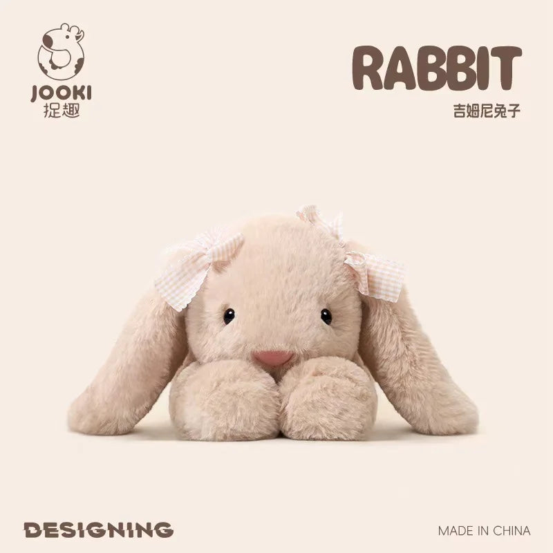 EZ 35cm New Simulated Shy Rabbit Doll Stuffed Plush Toy Cartoon Anime Cute Pillow Pillow Pillow Children's Birthday Gift Fun Doll