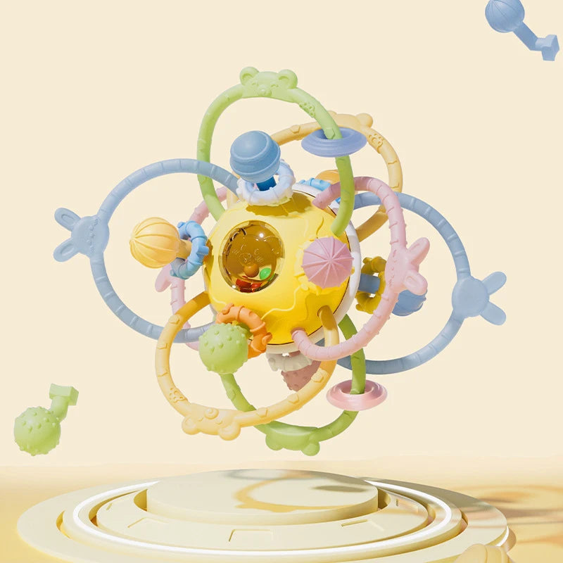 EZ Montessori Baby Toys 6 12 Months Toddler Develop Sensory Toy Rattle Catch Ball Sand Hammer Tambourine Bell Drum Educational Toys