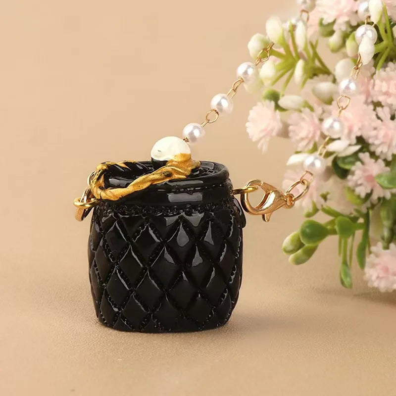 EZ Labubu Mini bag Dress Up Plush Toy for 17cm Labubu Doll Accessories Dollhouse Hanging Neck Accessories  schoolbag Pendant