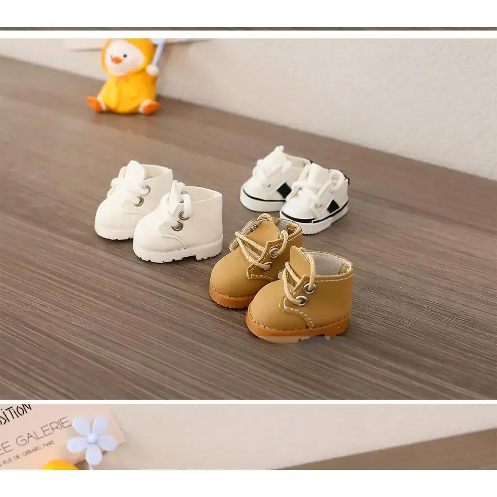 EZ (Only shoes)For LABUBU 17cm Cotton Dolls Shoes Toys Casual Sports Shoes Dolls Accessories for labubu outfits