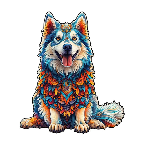 EZ Jigsaw Puzzle Mysterious Animal Puzzles Dog Puzzles Gift for Adult Kids Educational Fabulous Gift Interactive Games Wooden Toys