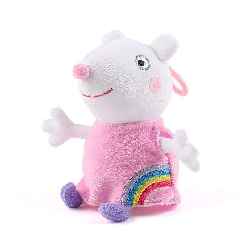 EZ 19cm 100% Genuine PEPPA PIG Stuffed Soft Doll Peppa George Zoe Suzy Rebecca Emily Danny Pedro bear Dinosaur Children Plush toy