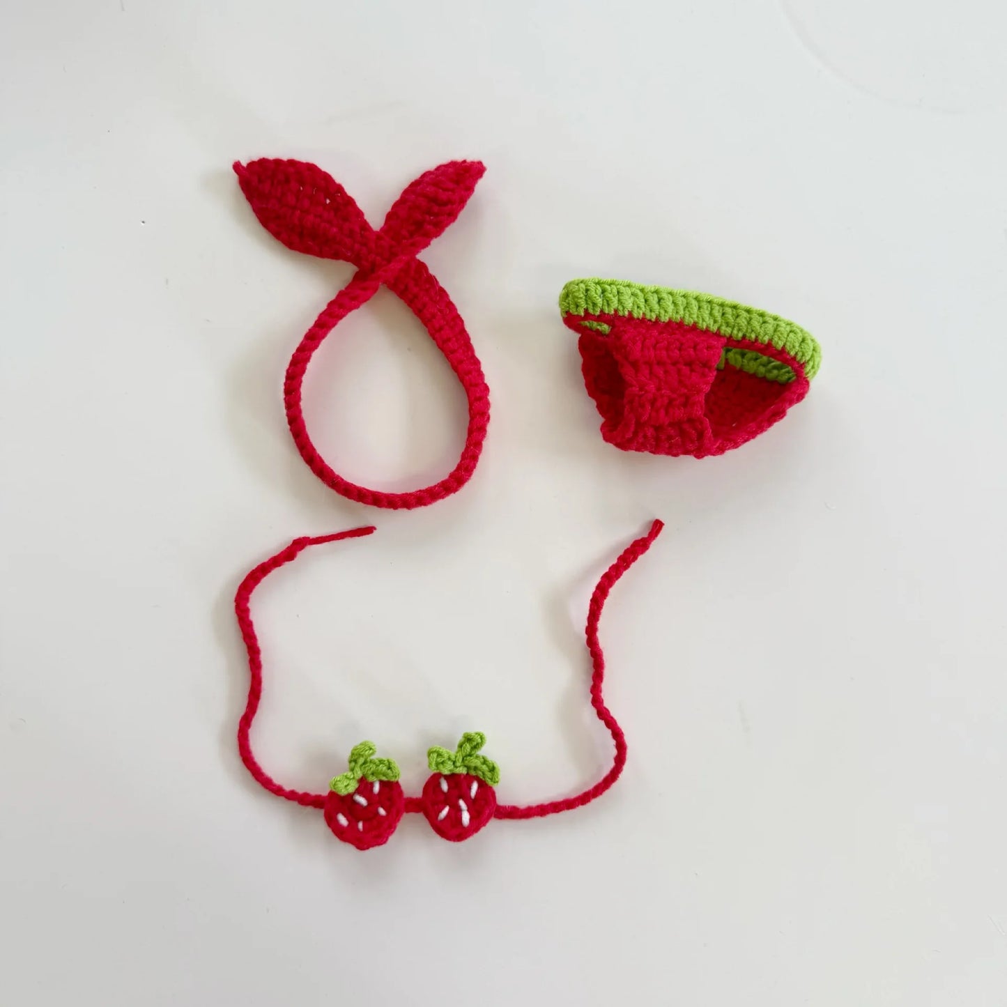 EZ 15/17cm Labubu Doll Clothes Strawberry Orange Bikini Set Beach Swimsuit Outfit Accessories