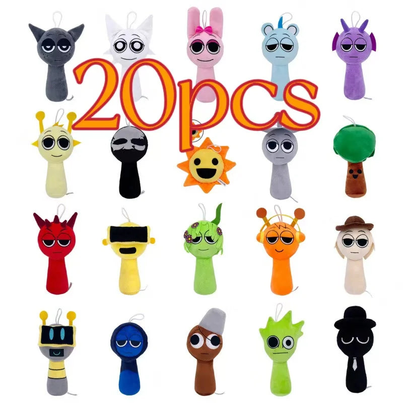 EZ Sprunki Plush Toys Sprunki Plushie Doll Singers Oren Wenda Game Cartoon Stuffed Pillow Kids Birthday Christmas Gifts