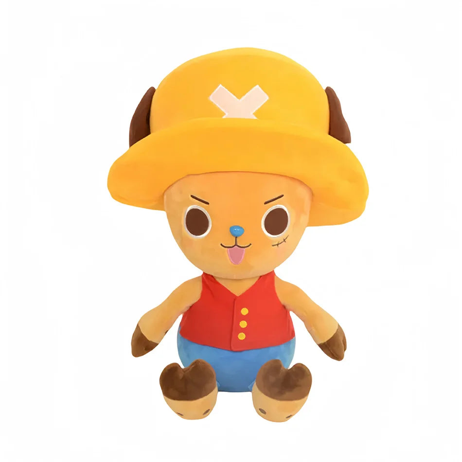 EZ Japanese Anime 25cm One Piece Original Plush Toys CartoonFigure Luffy Chopper Ace Roronoa Zoro Cute Stuffed Doll Kids Xmas Gifts