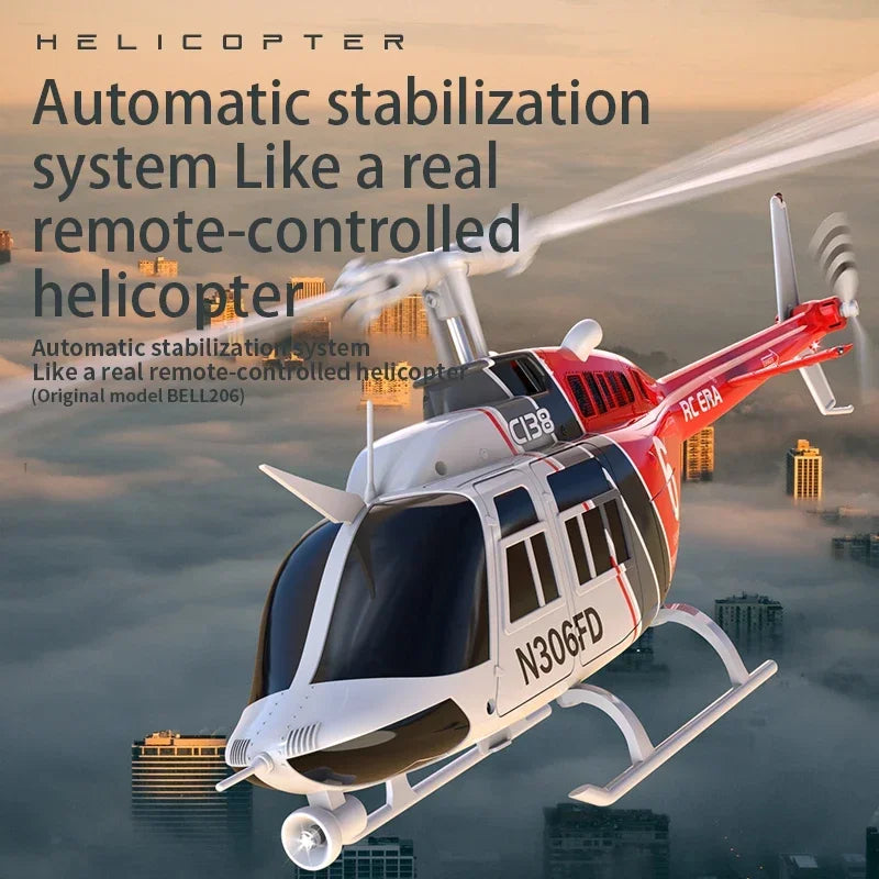 EZ RC ERA C138 1:36 Remote Control Simulation RC Bell 206 Helicopter Altitude Hold 2.4g Genuine 6axis Gyro